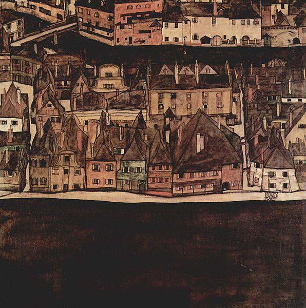 Egon Schiele Die kleine Stadt II. china oil painting image